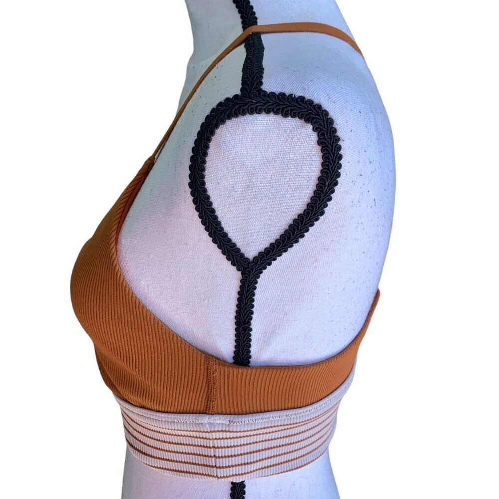 Offline by Aerie Ribbed Scoop Stretchy Sportsbra Orange Medium Support Medium - Picture 6 of 11